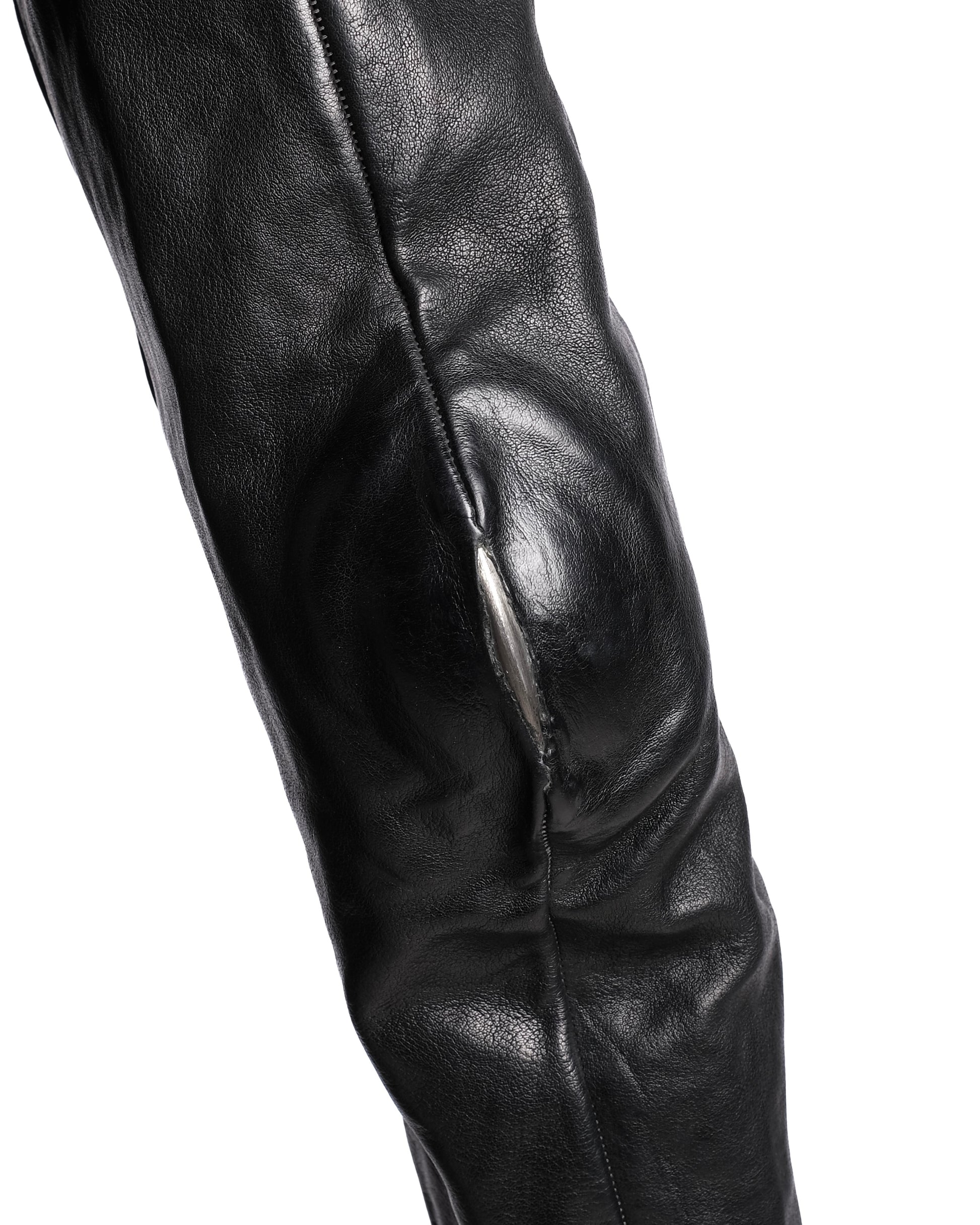 Carol Christian Poell O.D Spine Elbow And Hand Leather Jacket