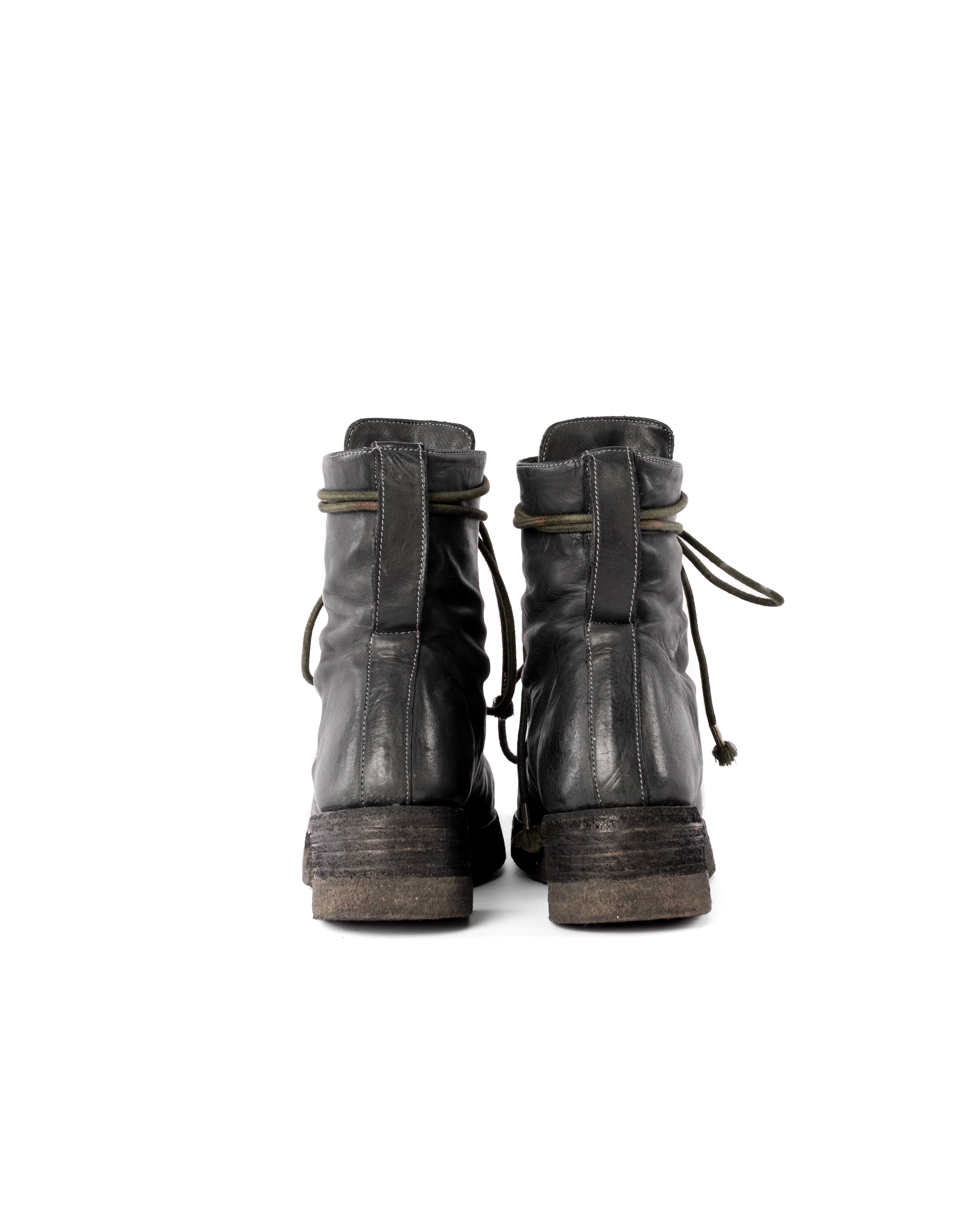 Carol Christian Poell O.D Paper Dart Combat Boots – Evolution To