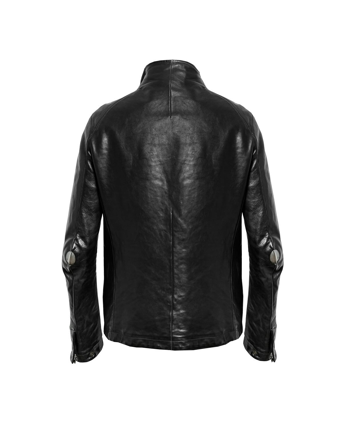 Carol Christian Poell O.D Lined Prosthetic Elbow Highneck Leather Jacket