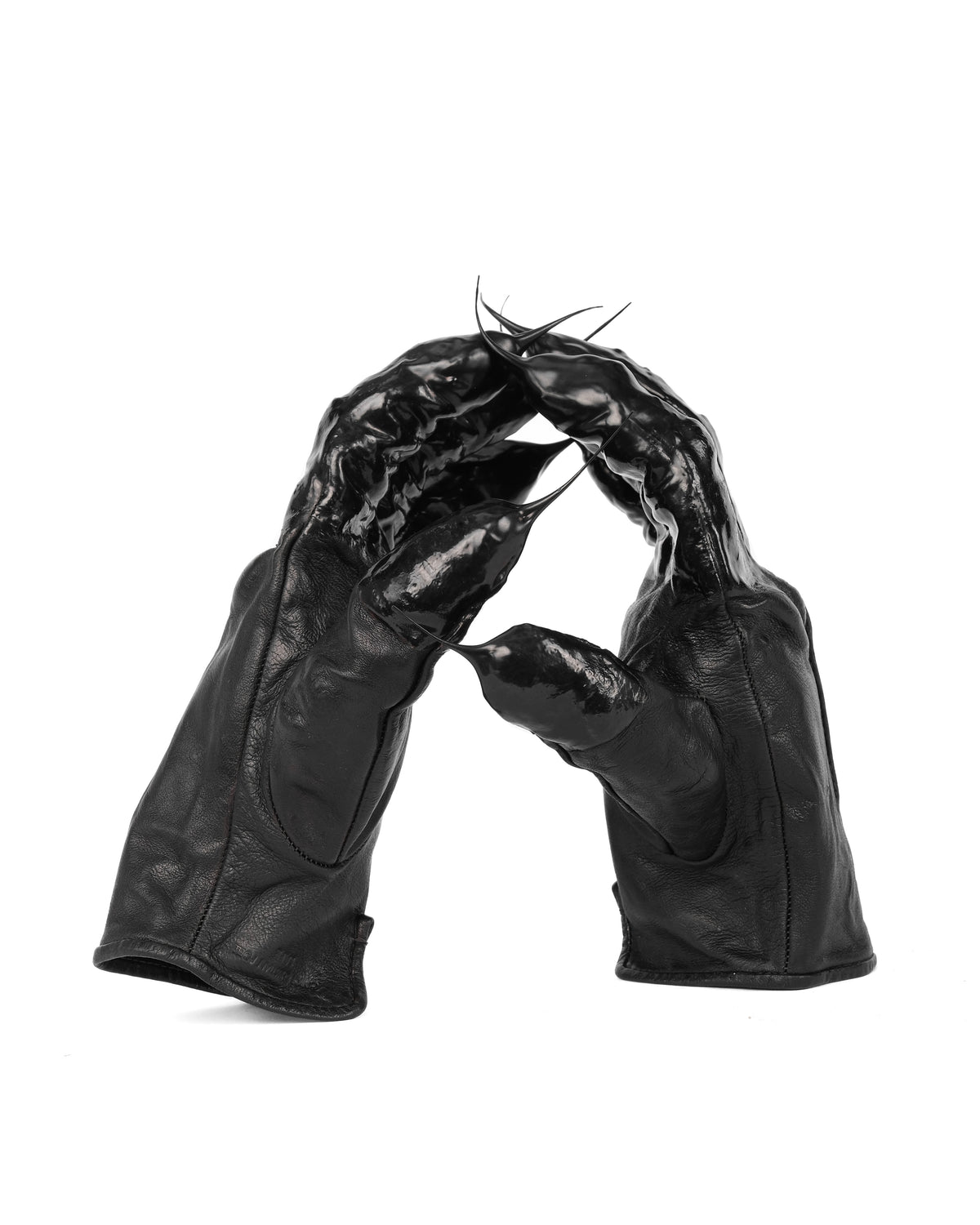 Carol Christian Poell O.D Drip Leather Gloves