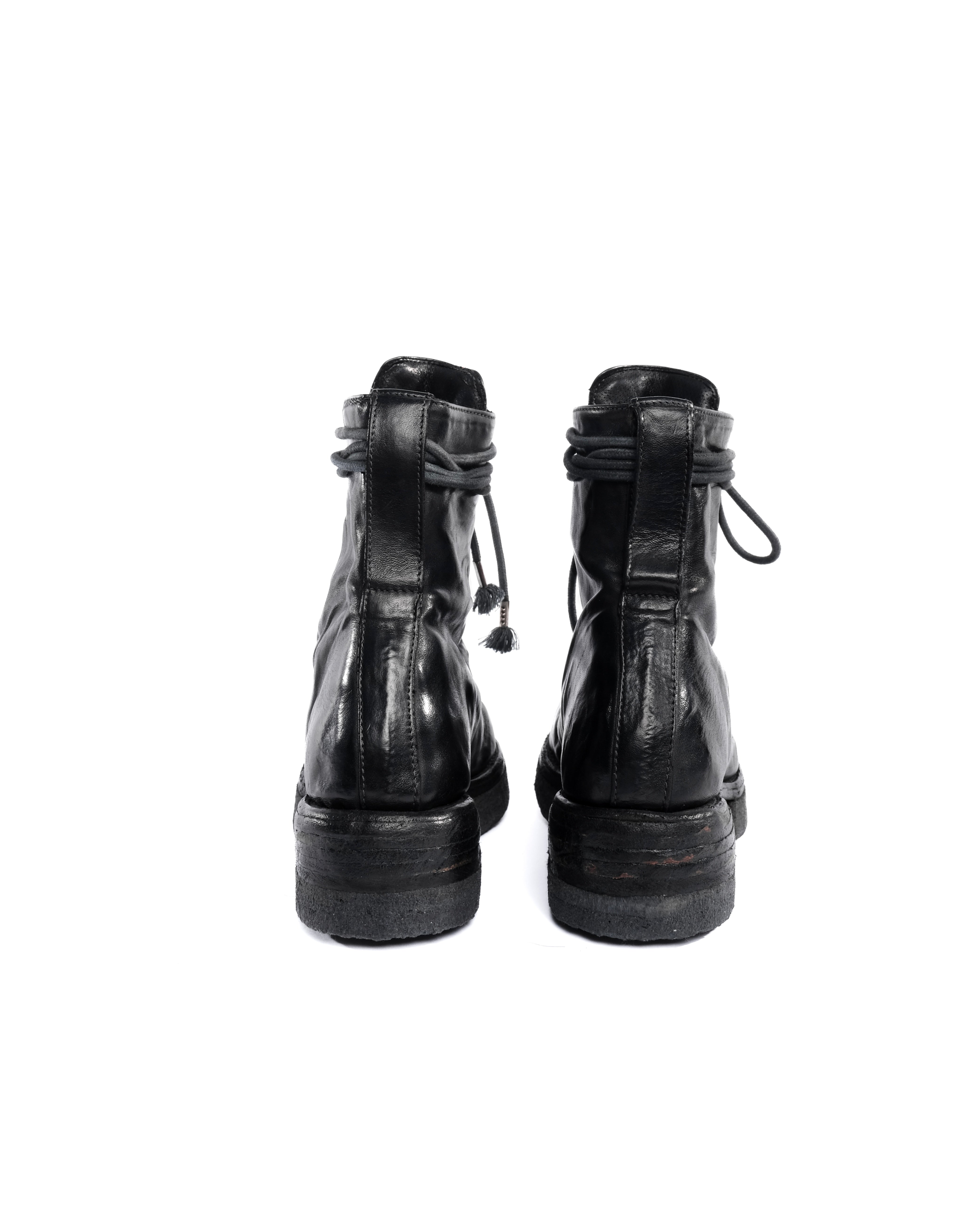 Carol Christian Poell Paper Dart Combat Boots – Evolution To