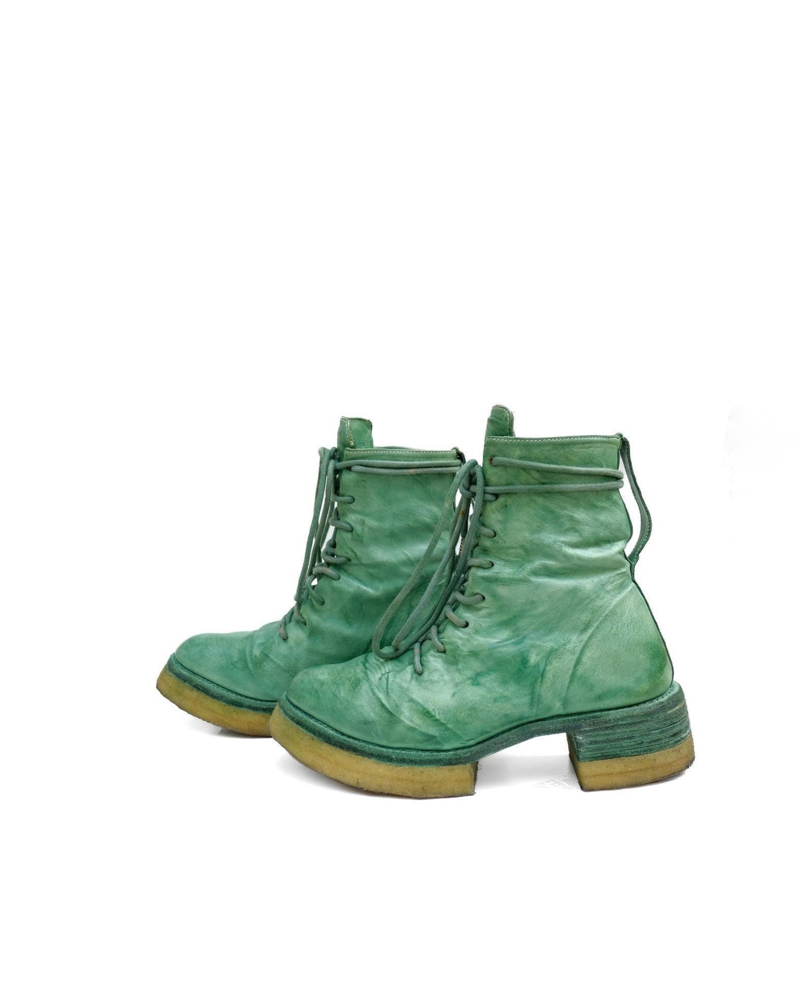 Carol Christian Poell Paper Dart Combat Boots