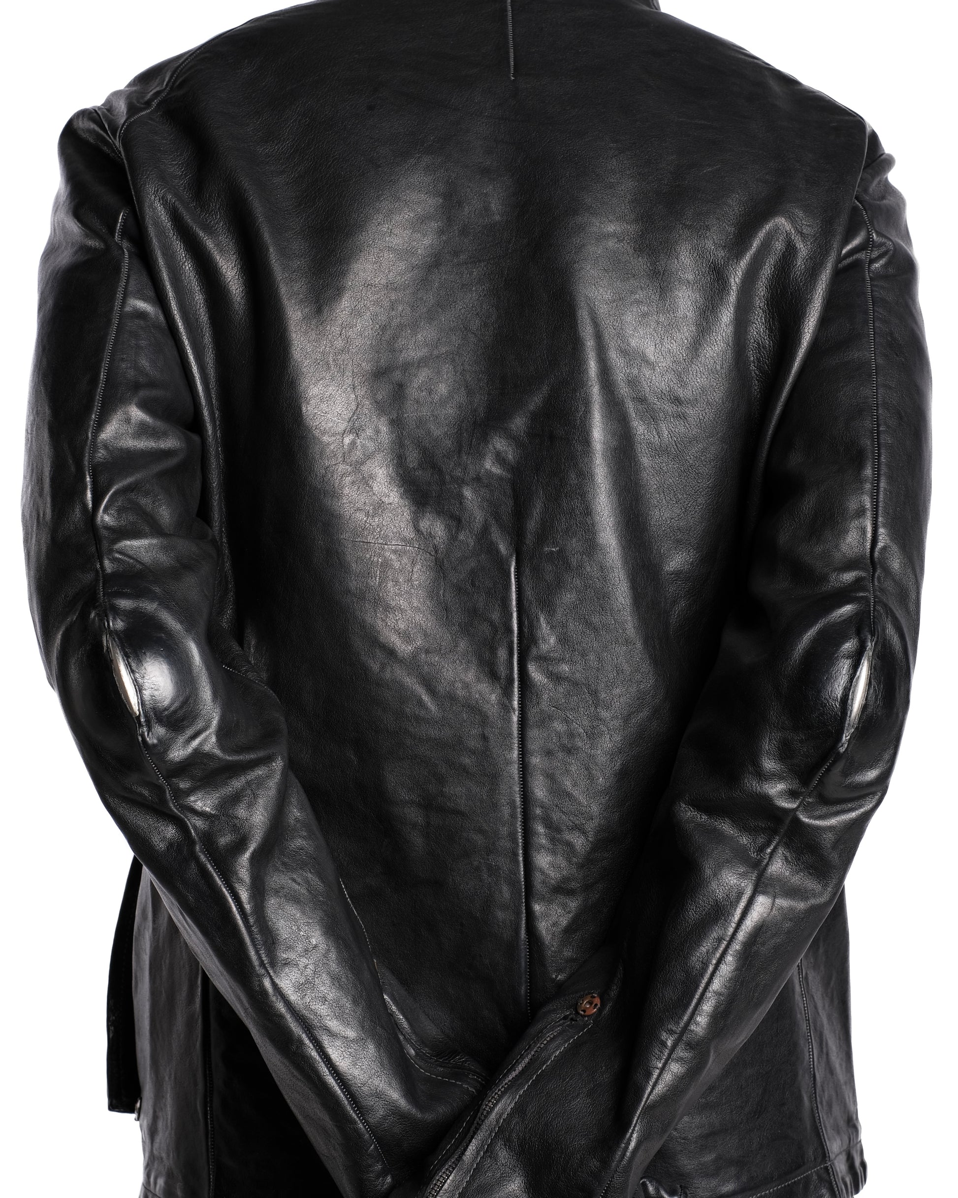 Carol Christian Poell O.D Spine Elbow And Hand Leather Jacket