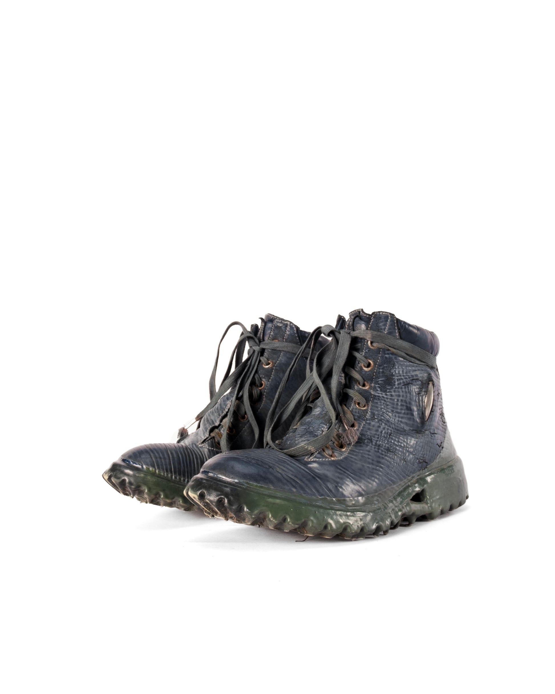 Carol Christian Poell O.D Prosthetic Drip Rubber Workboots