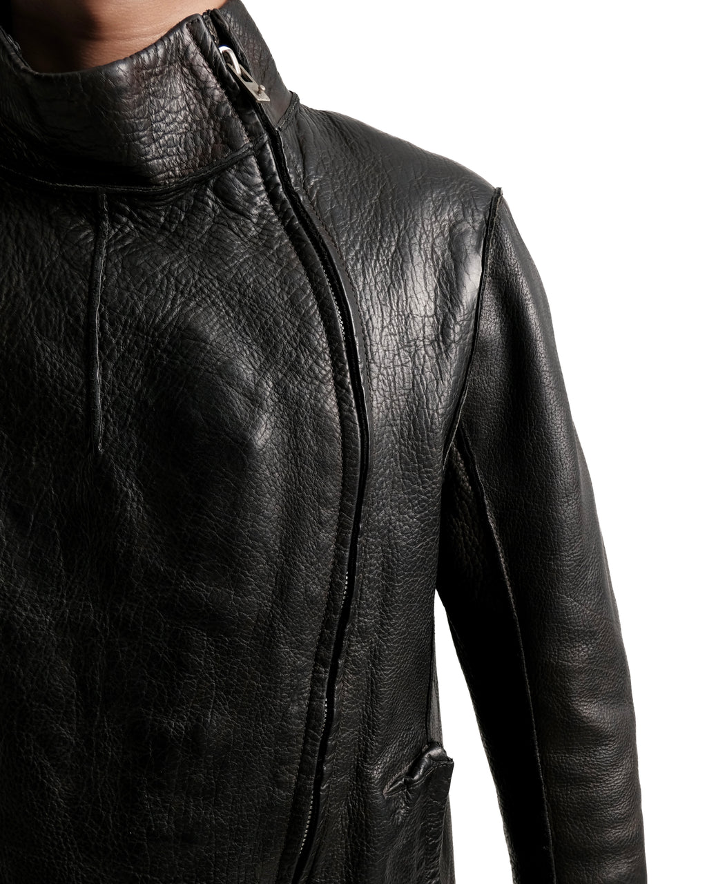 Carol Christian Poell O.D Lined Pinch Seam Double Zip Fencing Jacket