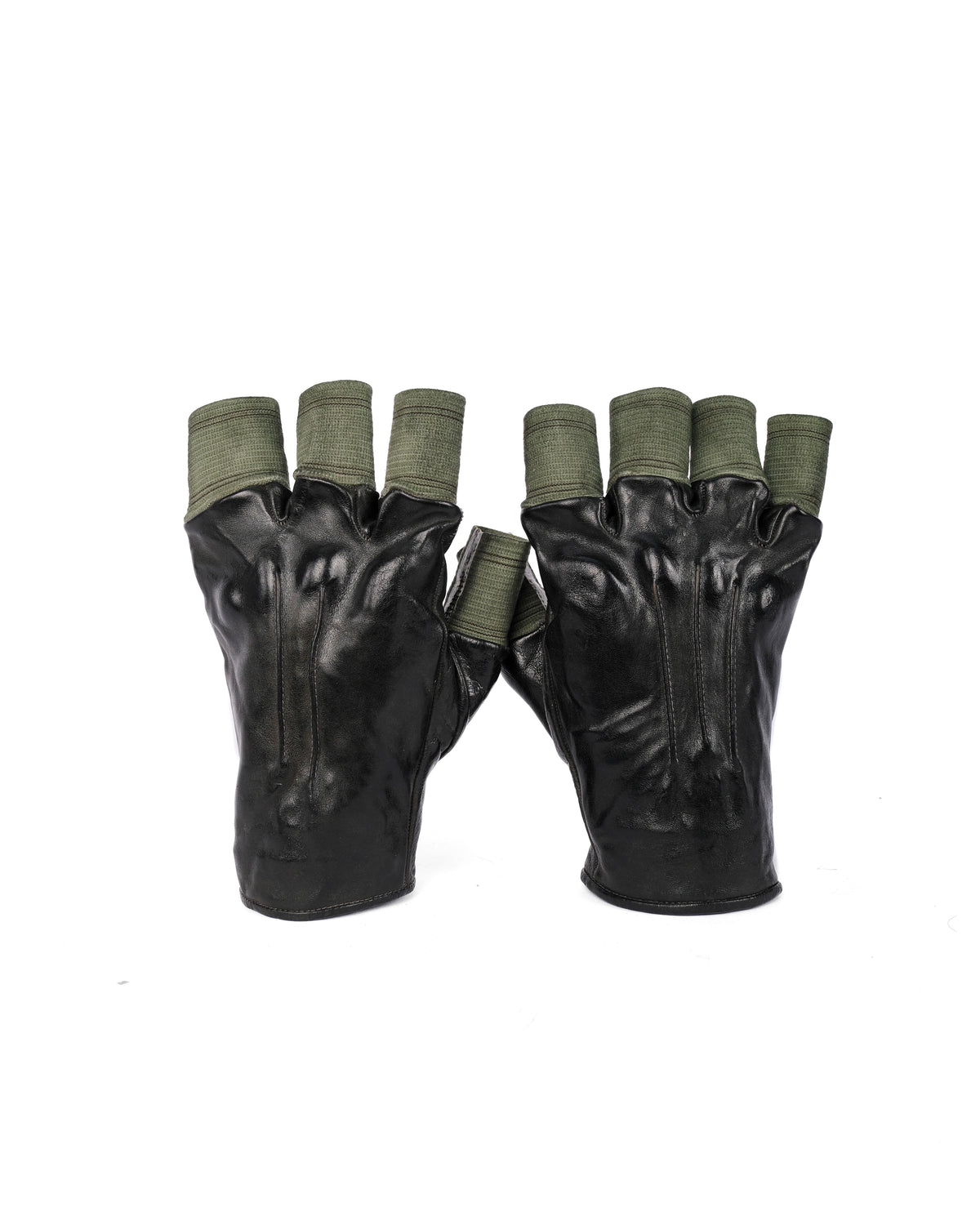 Carol Christian Poell Taped Seam Fingerless Gloves