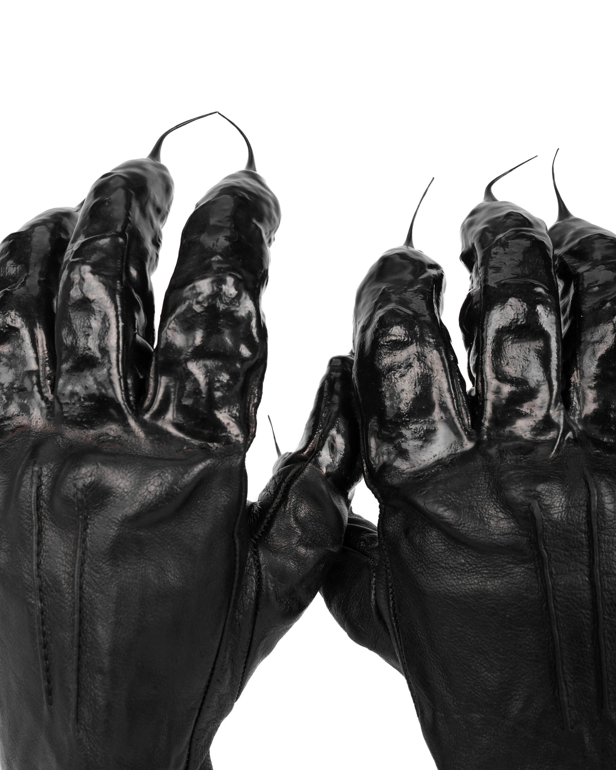 Carol Christian Poell O.D Drip Leather Gloves
