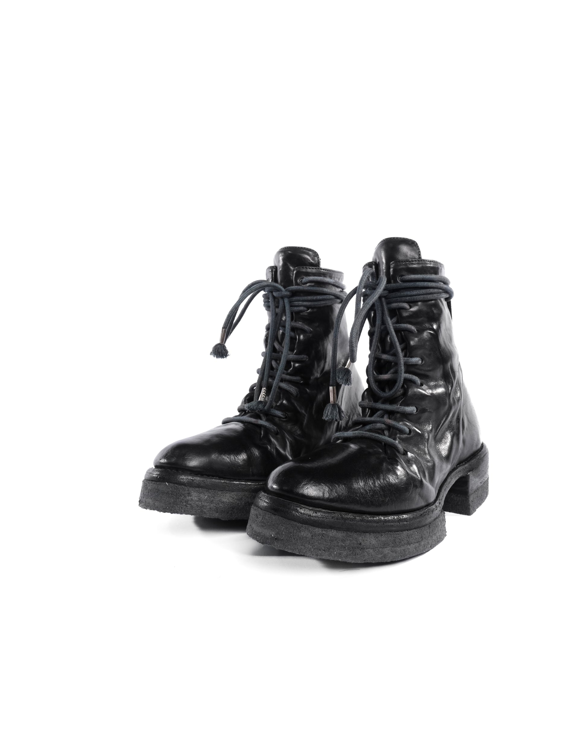 Carol Christian Poell Paper Dart Combat Boots