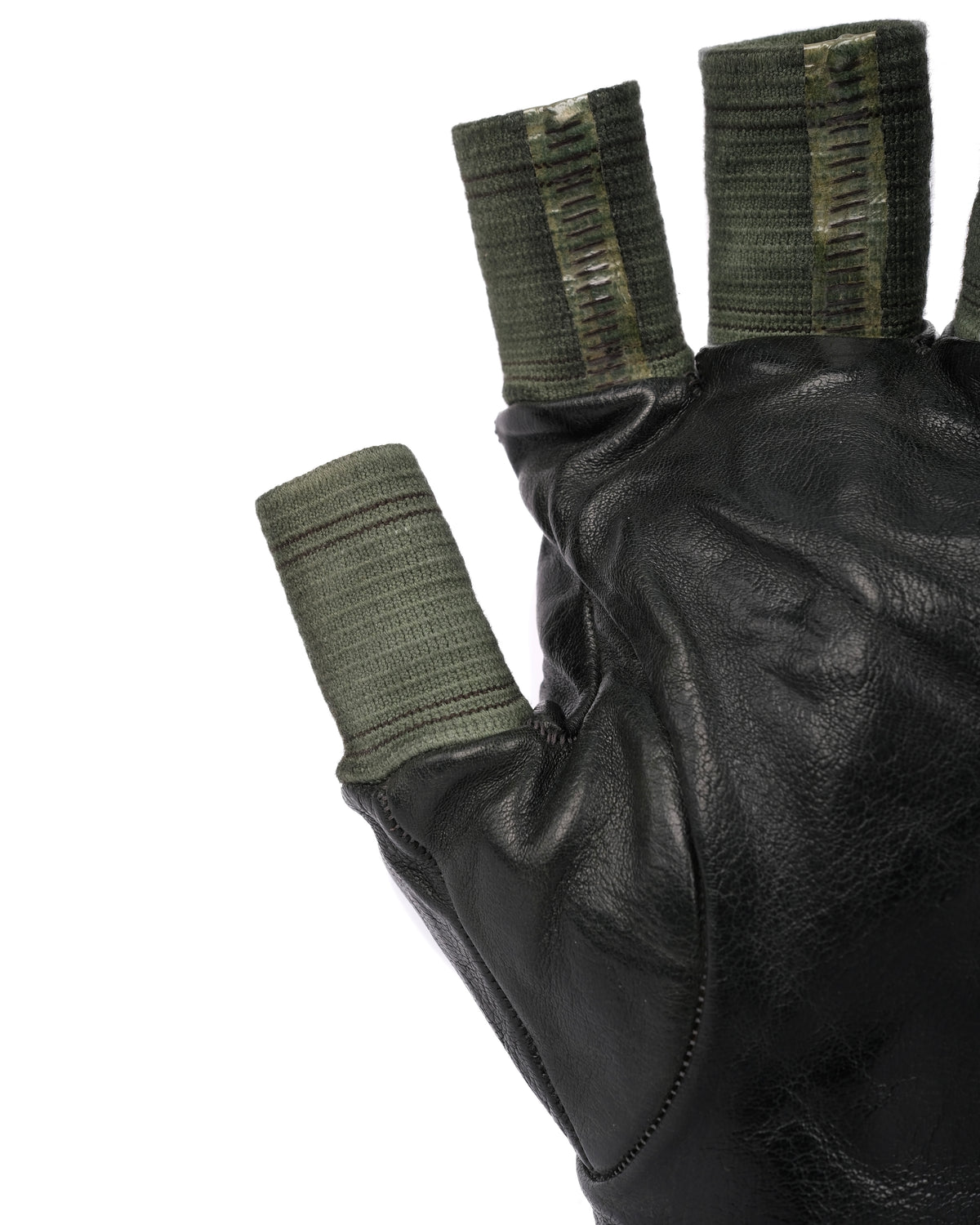 Carol Christian Poell Taped Seam Fingerless Gloves