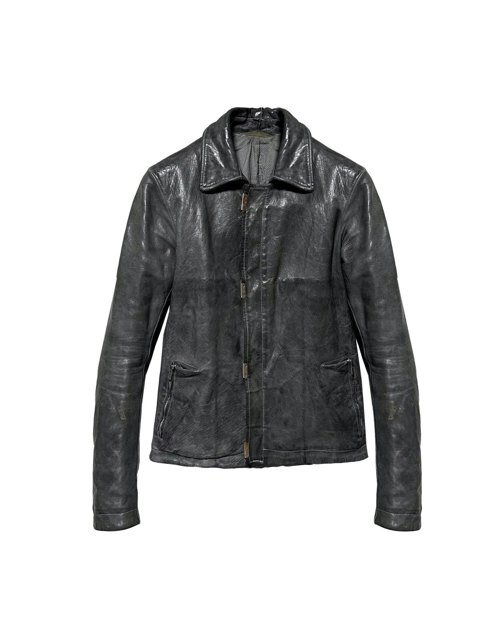 Carol Christian Poell O.D Lined Scarstitched Leathet Jacket