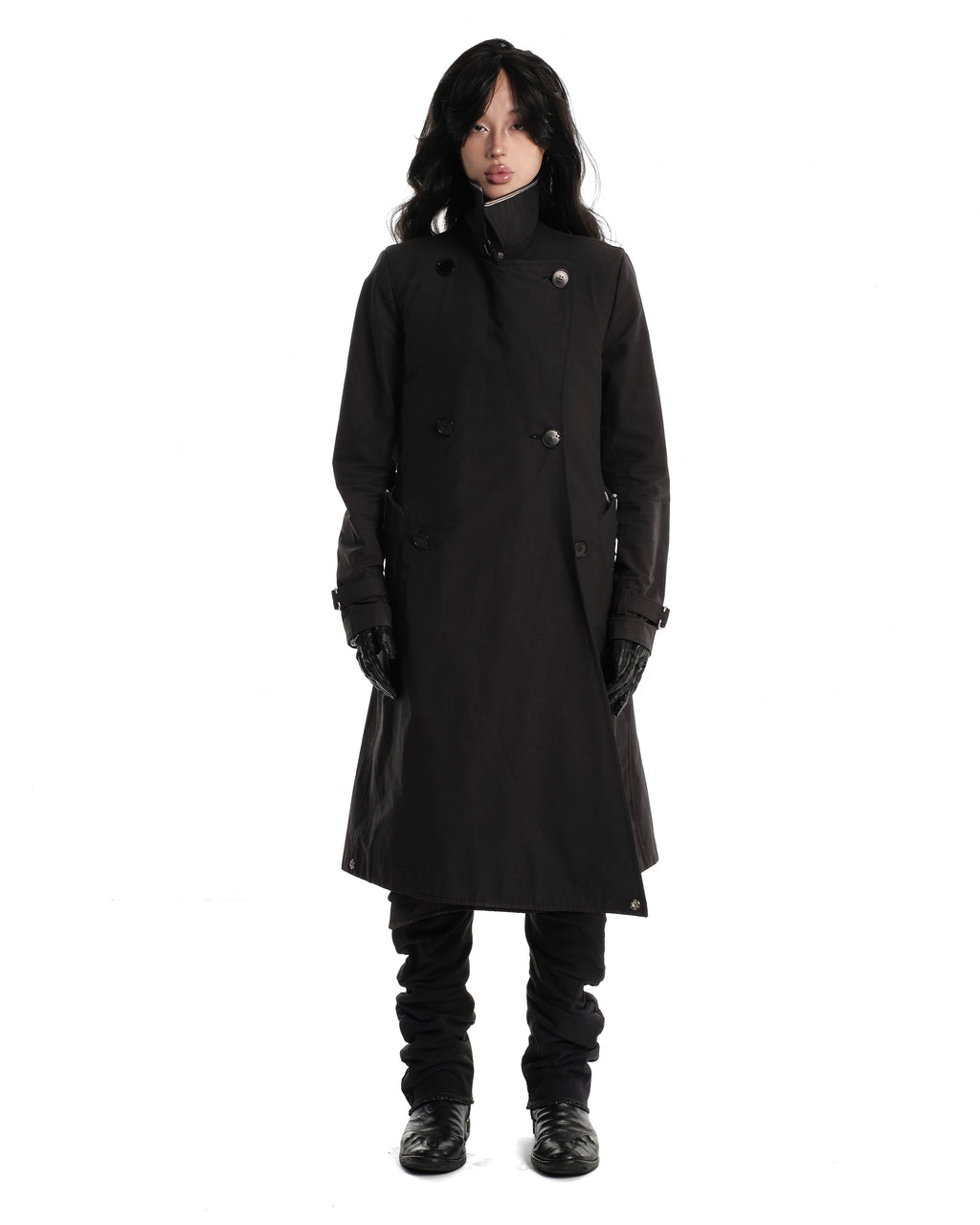 Self Edge Tailored Crossfront Trench Coat