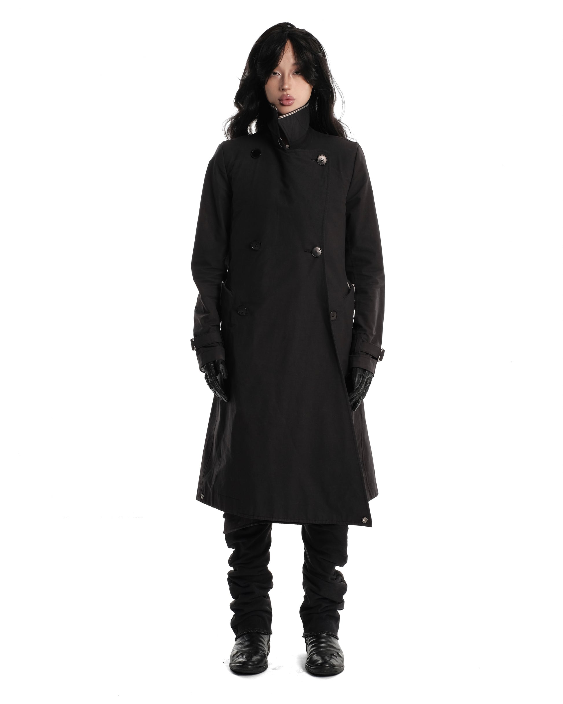 Self Edge Tailored Crossfront Trench Coat