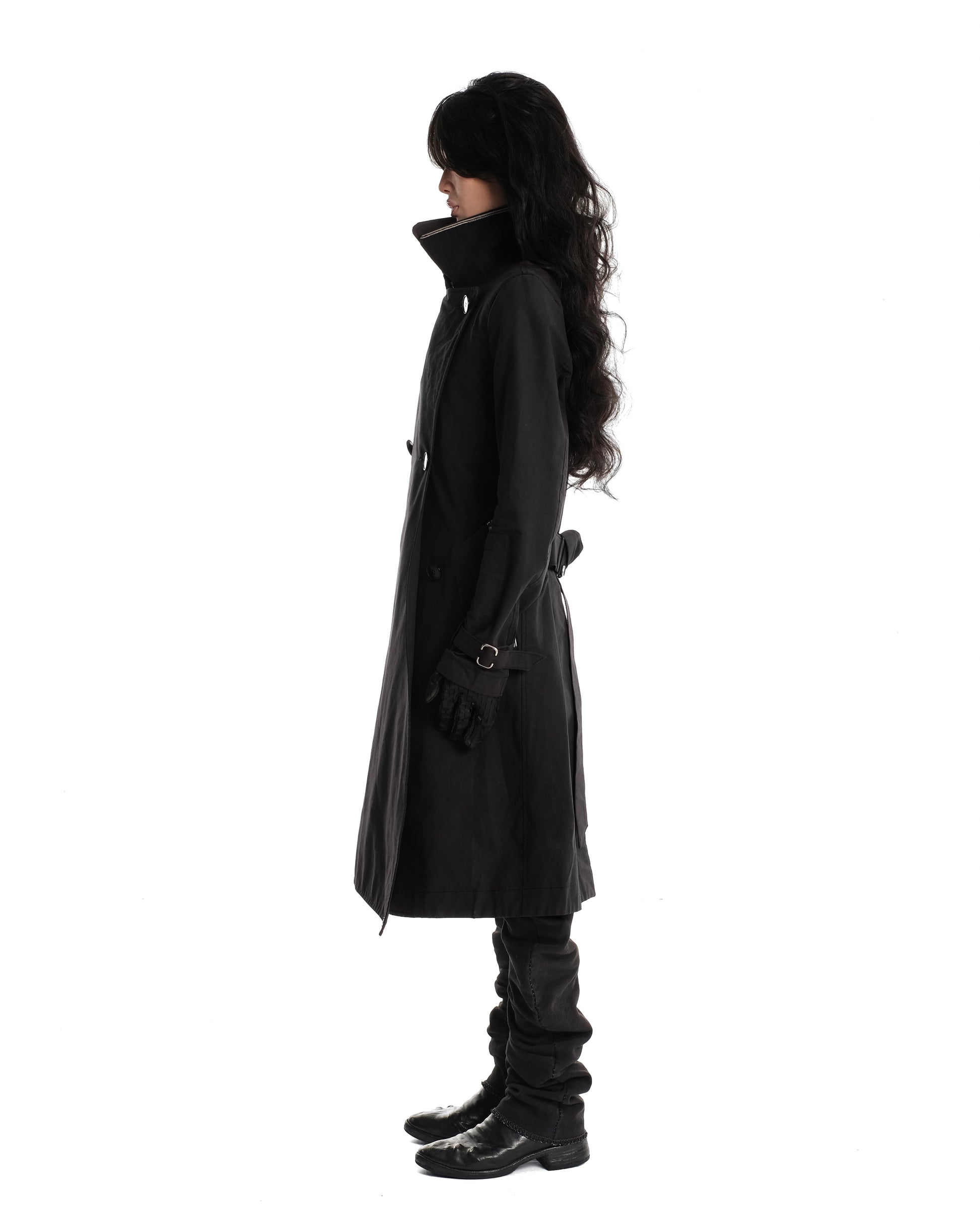 Self Edge Tailored Crossfront Trench Coat