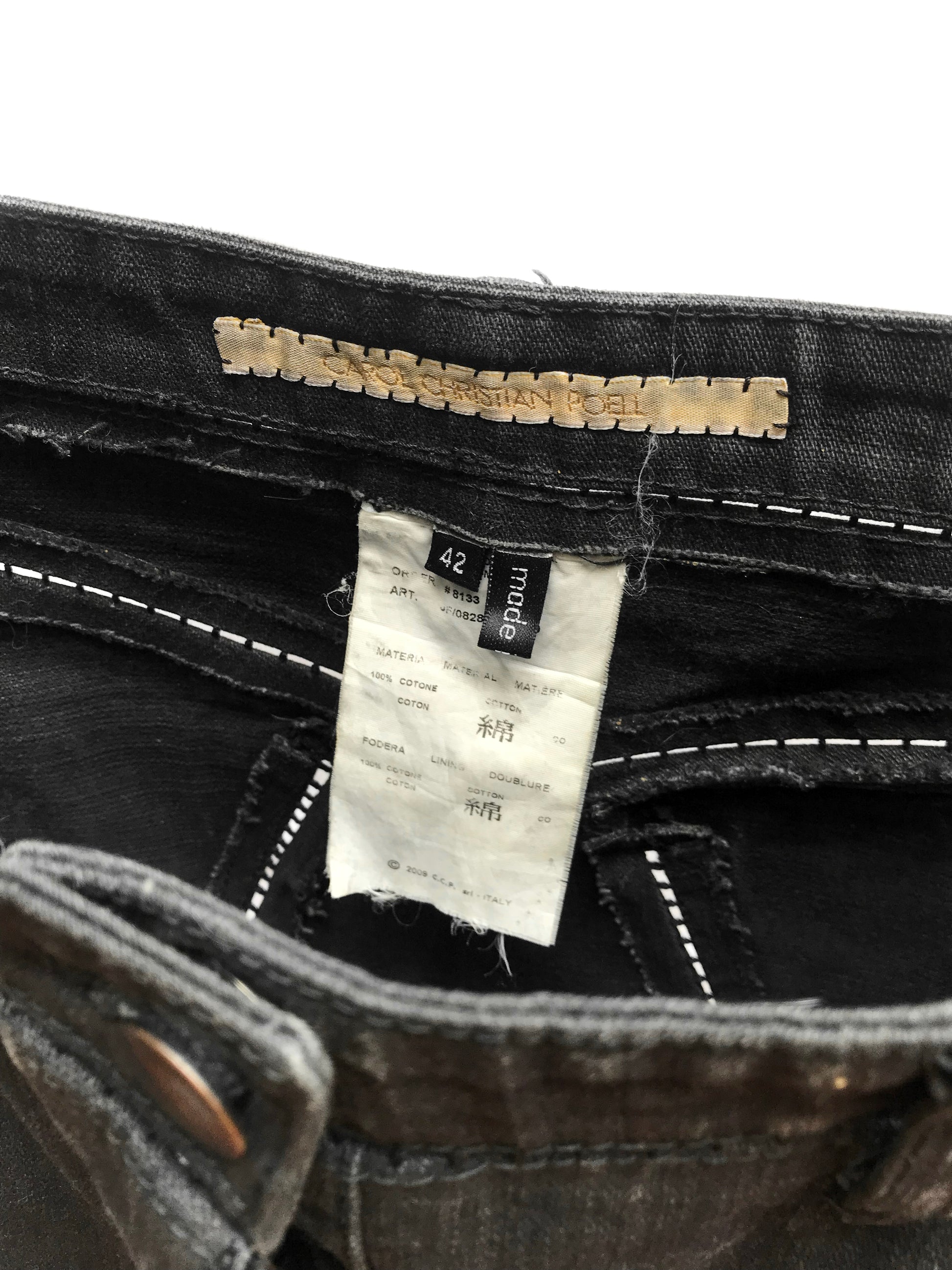 Carol Christian Poell Chain-Seam Pants