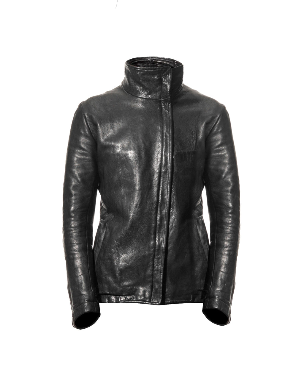 Carol Christian Poell High Neck Leather Jacket