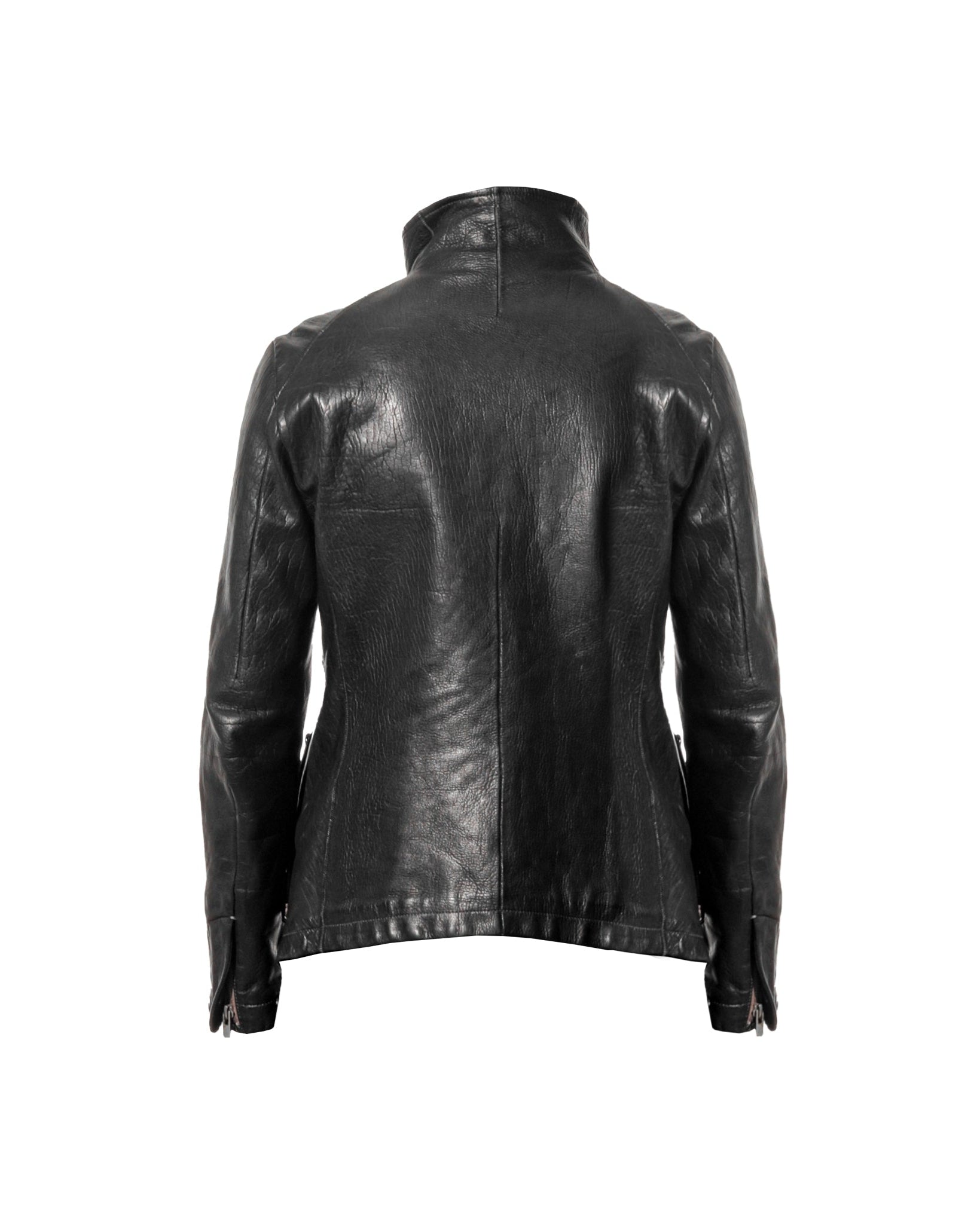 Carol Christian Poell High Neck Leather Jacket