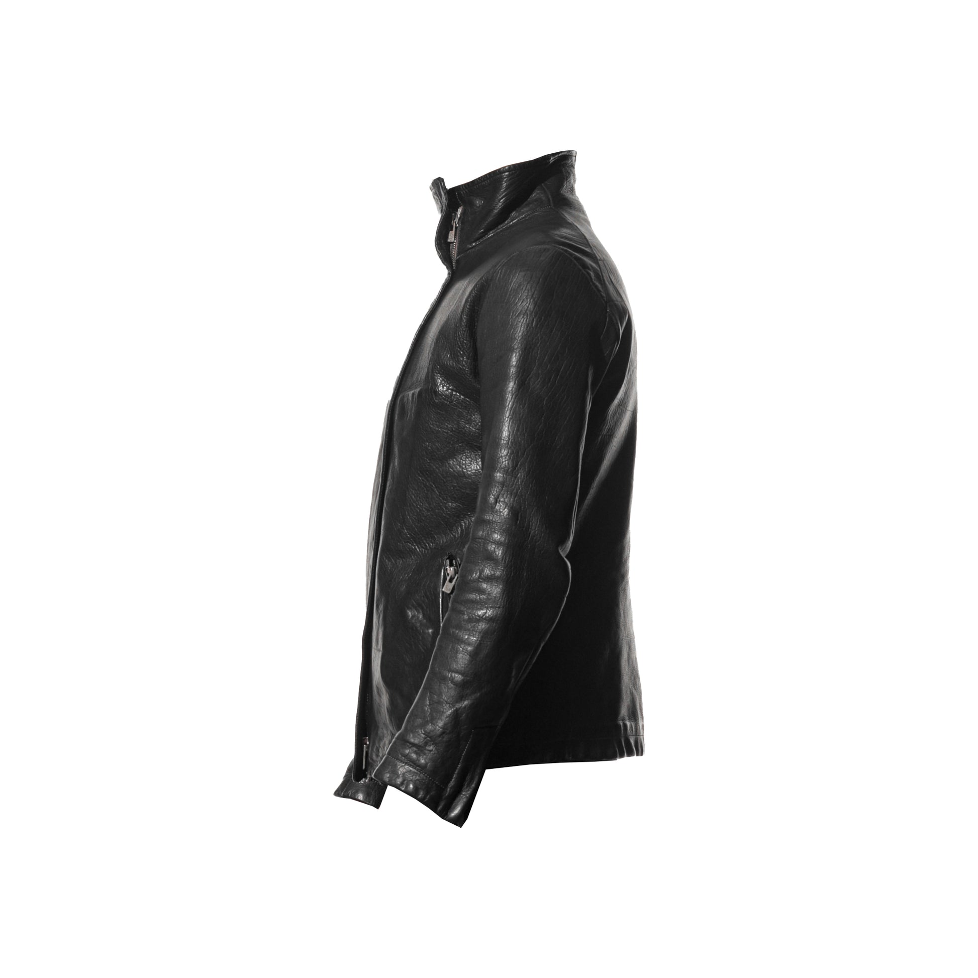 Carol Christian Poell High Neck Leather Jacket