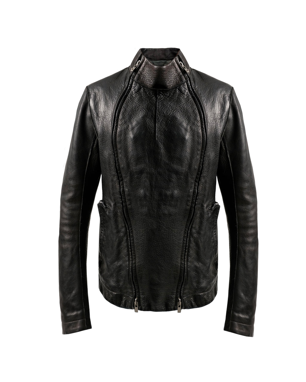 Carol Christian Poell O.D Lined Pinch Seam Double Zip Fencing Jacket