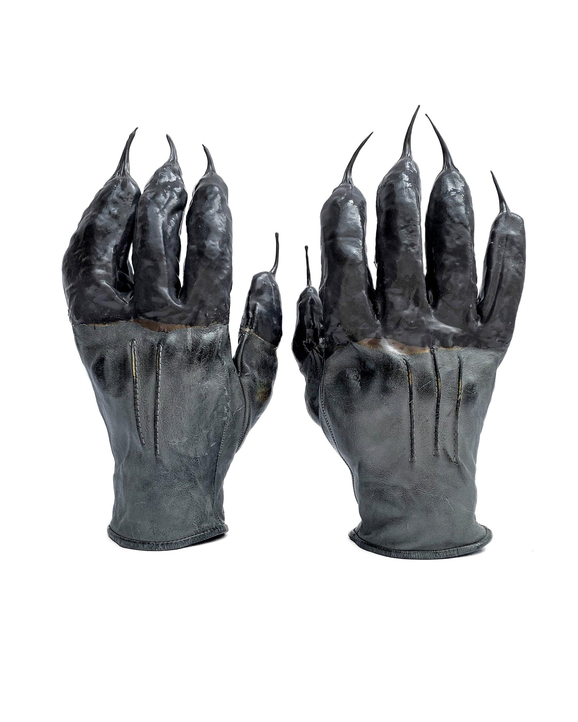 Carol Christian Poell O.D Drip Leather Gloves