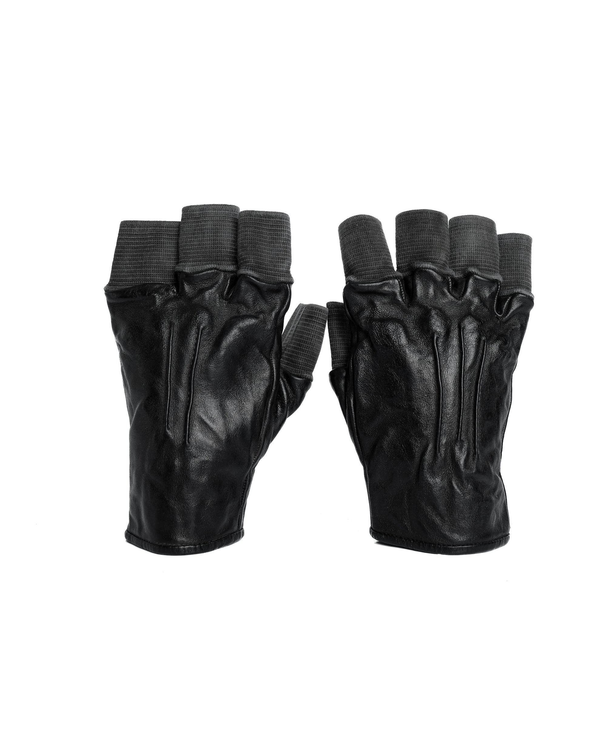 Carol Christian Poell Taped Seam Fingerless Gloves