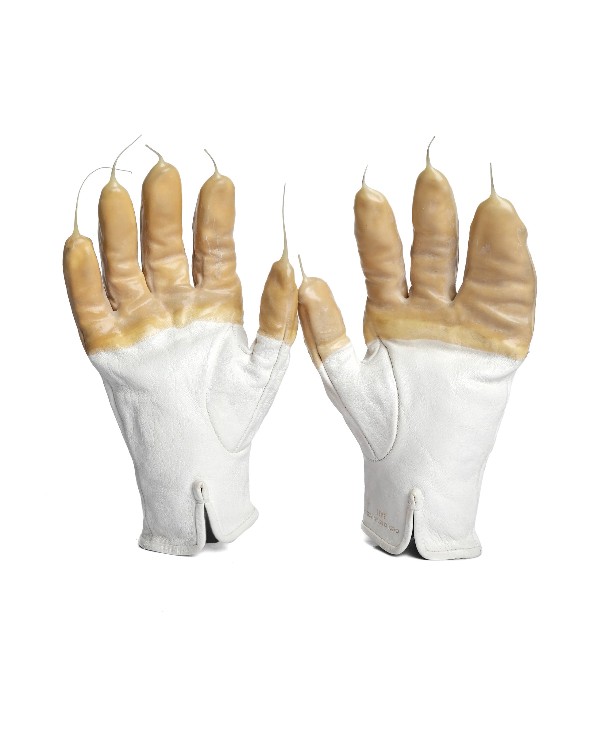 Carol Christian Poell O.D Drip Leather Gloves