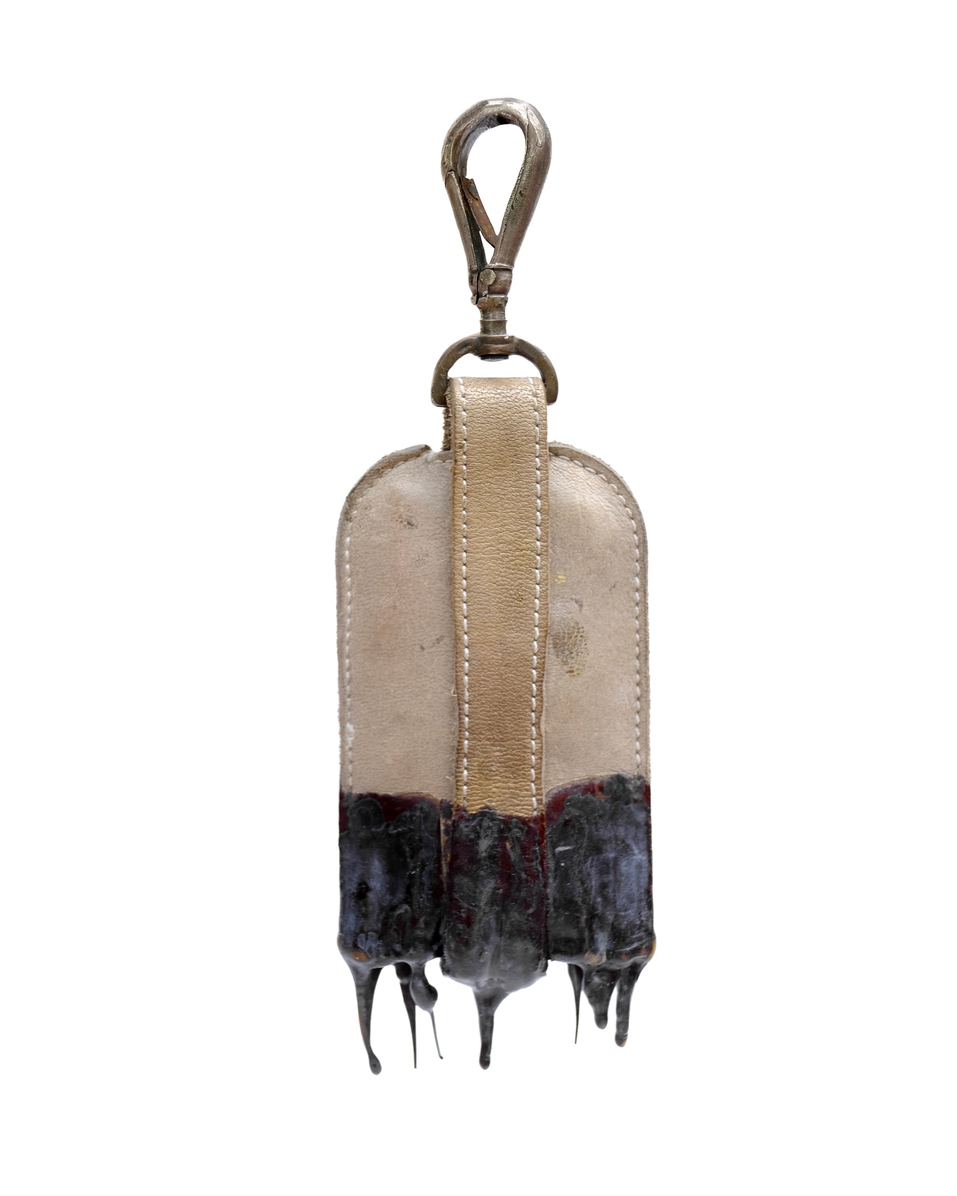 Carol Christian Poell Silver Hook Drip Rubber Key Case