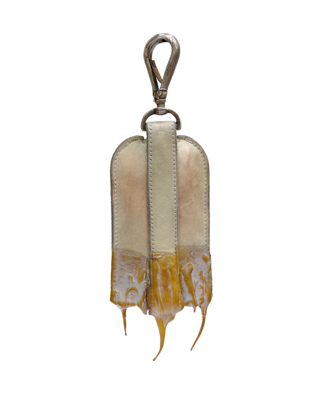 Carol Christian Poell Silver Hook Drip Rubber Key Case