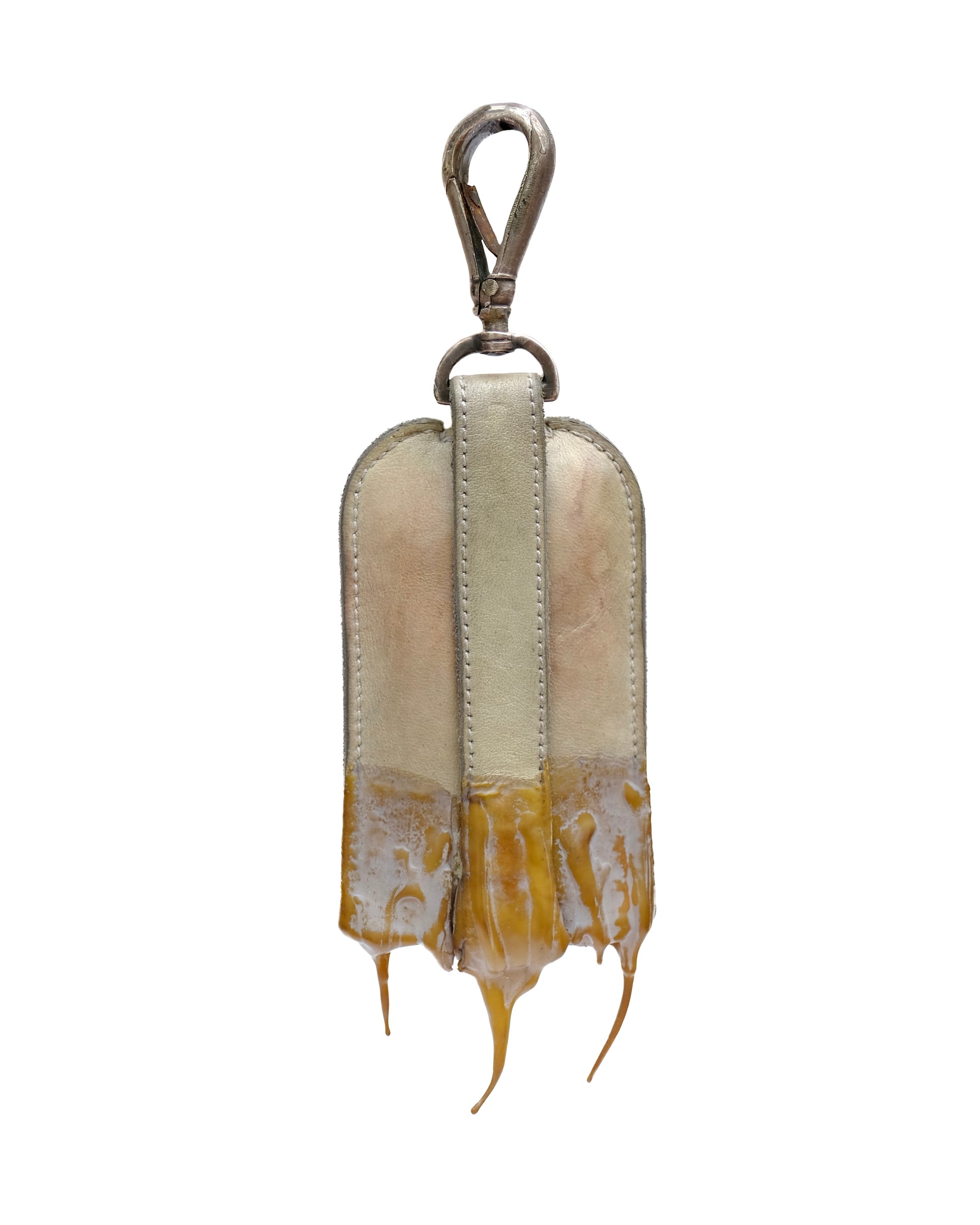 Carol Christian Poell Silver Hook Drip Rubber Key Case