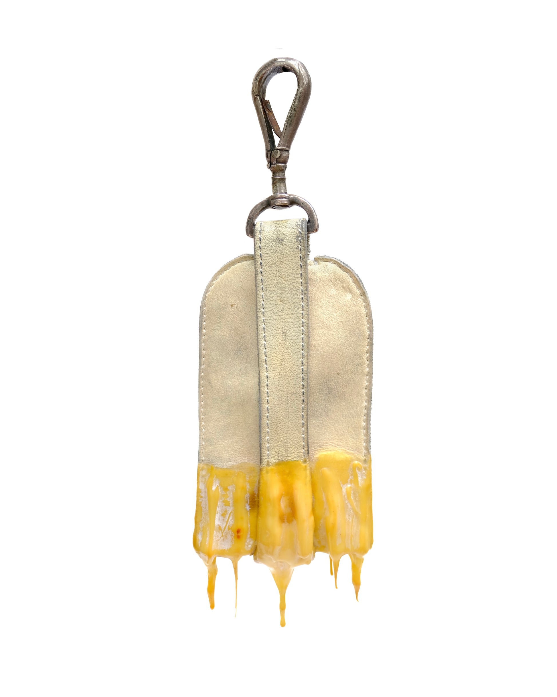 Carol Christian Poell Silver Hook Drip Rubber Key Case