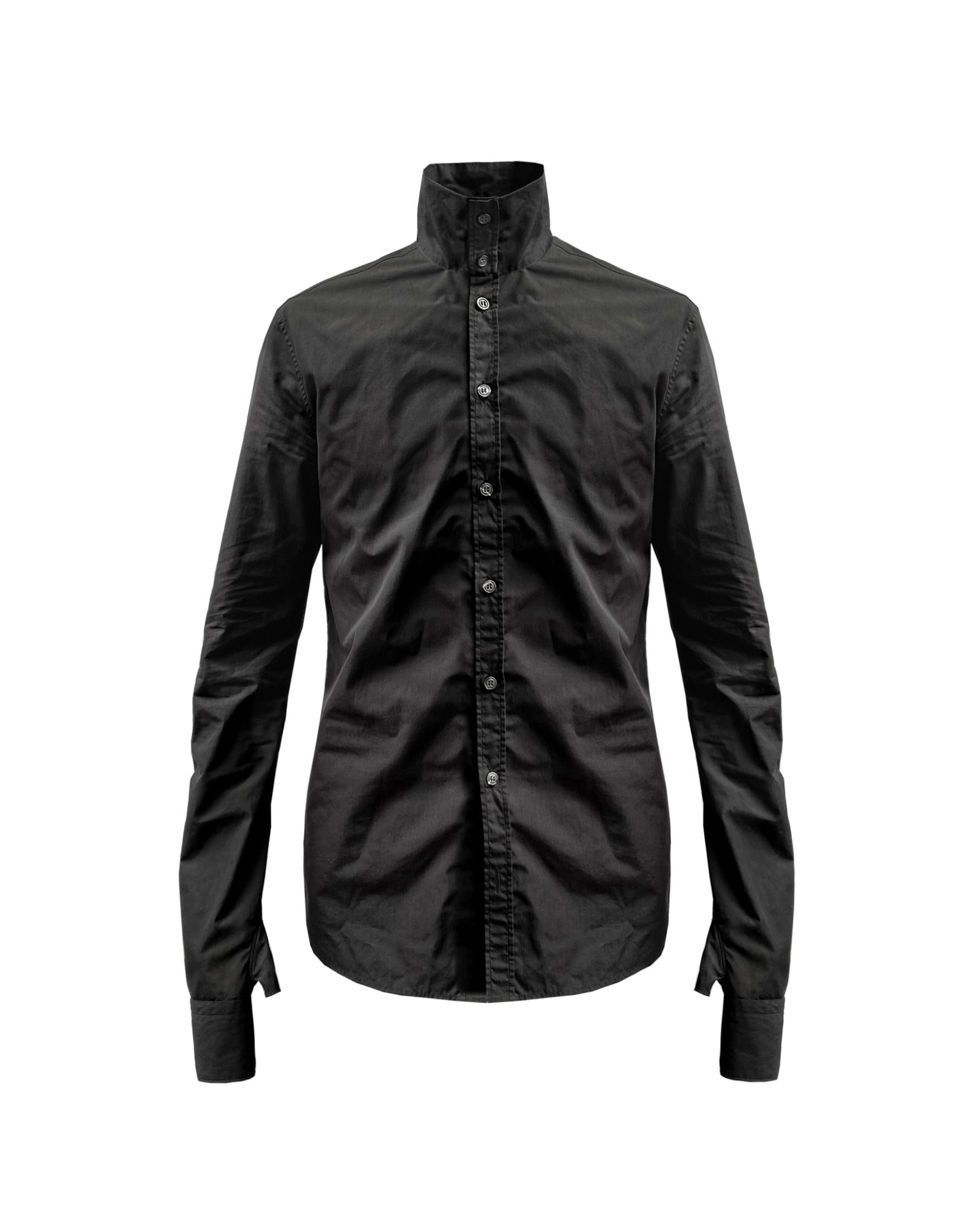 Carol Christian Poell High Collar Gloved Botton-Up Shirt