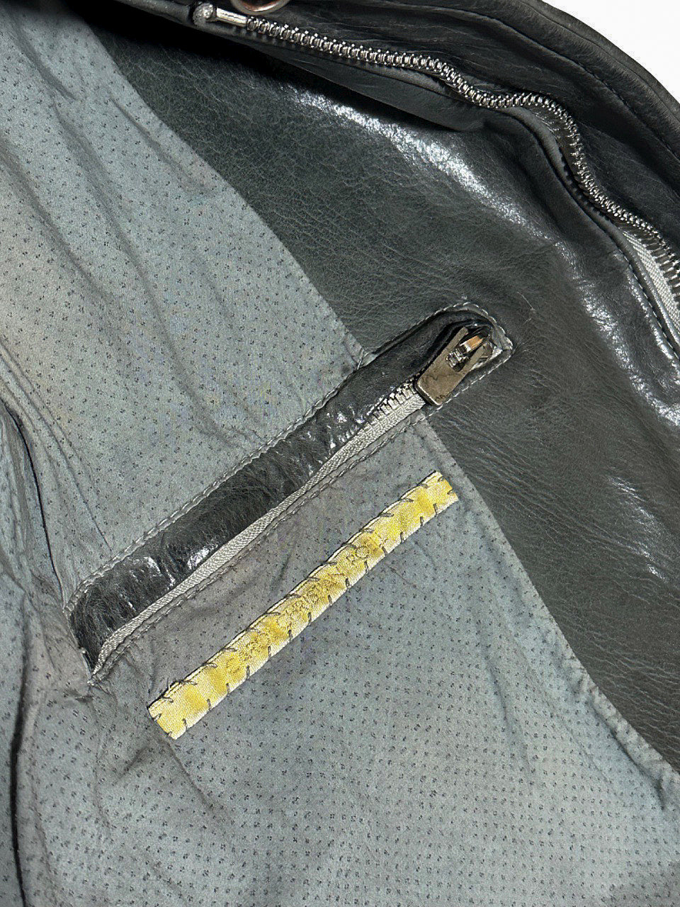 Carol Christian Poell O.D Lined Scarstitched Leathet Jacket