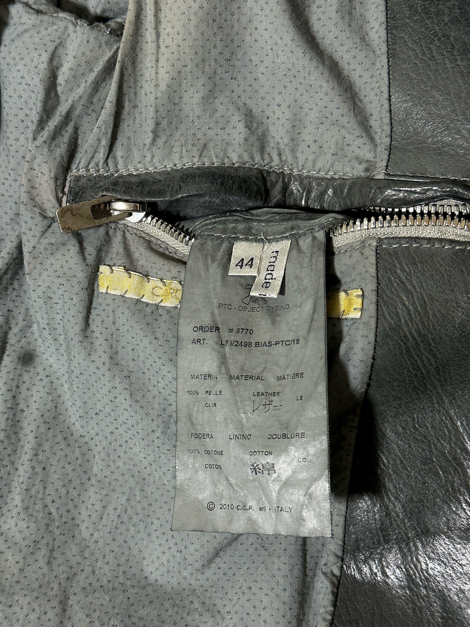 Carol Christian Poell O.D Lined Scarstitched Leathet Jacket