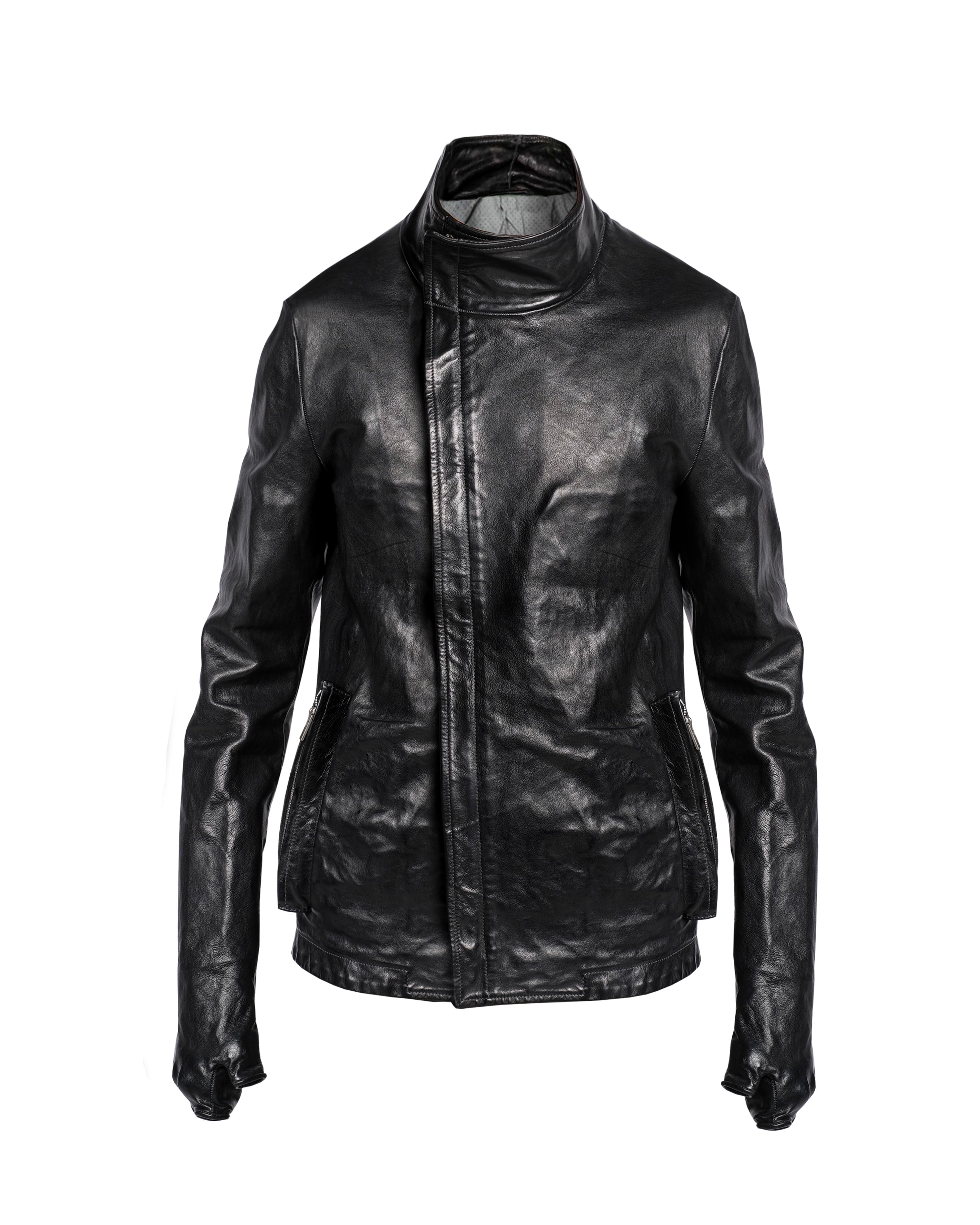 Carol Christian Poell O.D Spine Elbow And Hand Leather Jacket