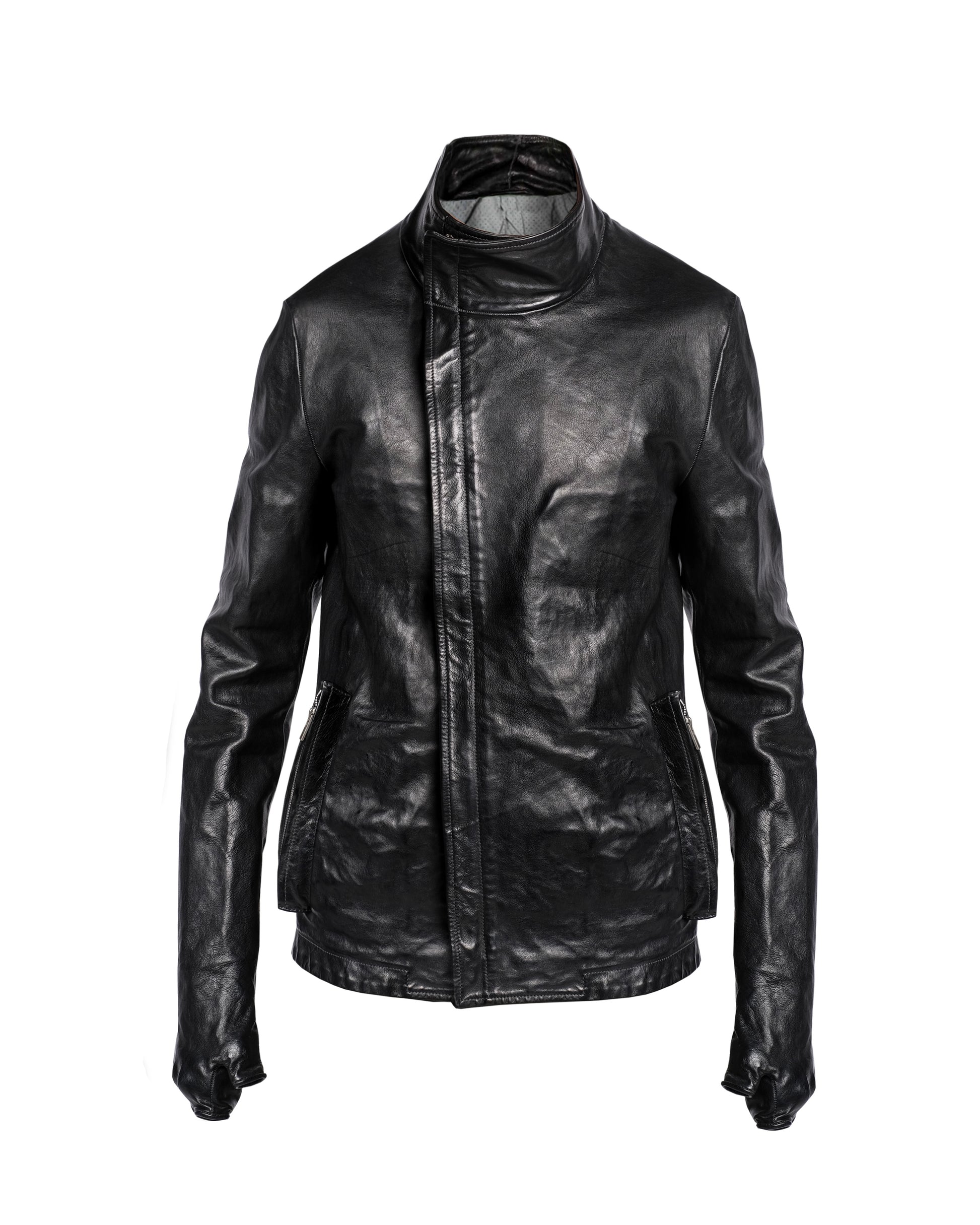 Carol Christian Poell O.D Spine Elbow And Hand Leather Jacket